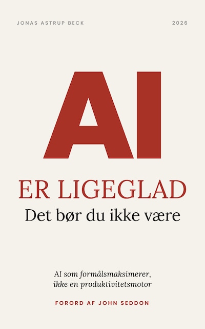 AI er ligeglad. Det bør du ikke være – omslag til lydbogen af Jonas Astrup Beck