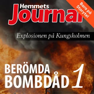 Berömda bombdåd 1 – omslag till ljudboken av Christian Rosenfeldt,Hemmets Journal