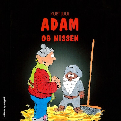 Adam og nissen – omslag til lydbogen af Kurt Juul