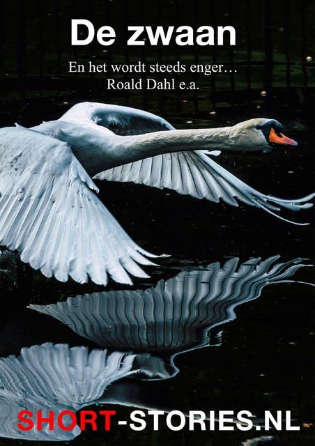 De zwaan – omslag van het luisterboek van Marc Laidlaw,Norman Mailer,Ray Bradbury,Roald Dahl,Robert Bloch,Steve Rasnick Tem,Will F. Jenkins,William Falkner,William Hope Hogson