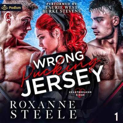 Wrong Pucking Jersey – omslag til lydbogen af Roxanne Steele