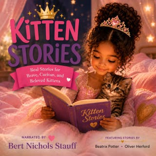 Kitten Stories: Real Stories for Brave, Curious, and Beloved Kittens – omslag till ljudboken av Beatrix Potter, Oliver Herford
