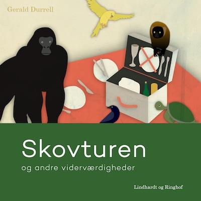 Skovturen og andre viderværdigheder – omslag til lydbogen af Gerald Durrell