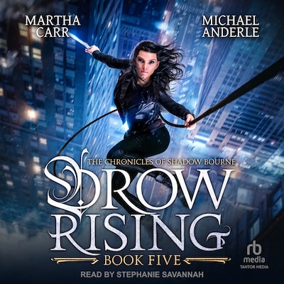 Drow Rising – omslag til lydbogen af Martha Carr, Michael Anderle