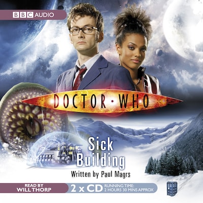Doctor Who: Sick Building – omslag til lydbogen af Paul Magrs