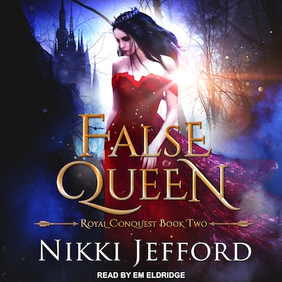 False Queen – omslag til lydbogen af Nikki Jefford