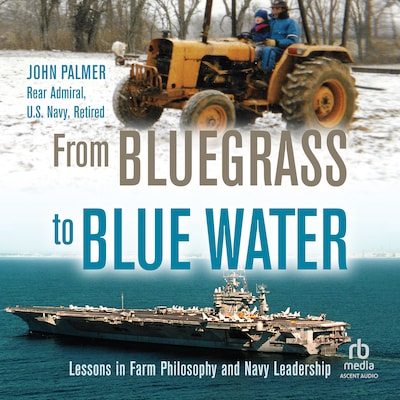 From Bluegrass to Blue Water – omslag til lydbogen af John Palmer