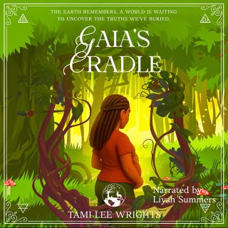 Gaia's Cradle – omslag till ljudboken av Tami Lee Wrights