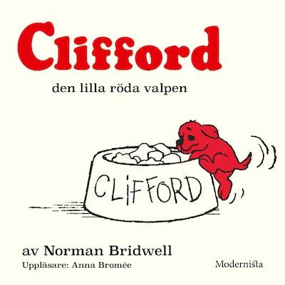 Clifford den lilla röda valpen – omslag till ljudboken av Norman Bridwell