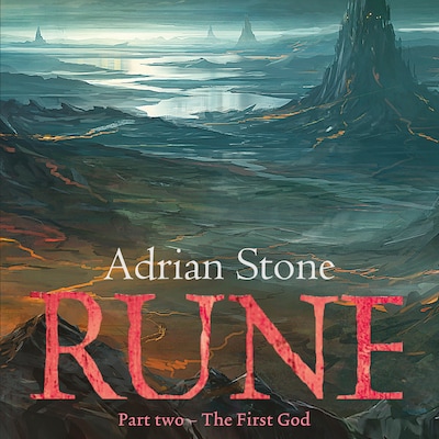 The First God – omslag til lydbogen af Adrian Stone