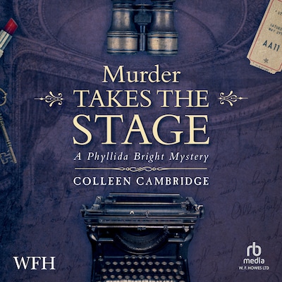 Murder Takes The Stage – omslag til lydbogen af Colleen Cambridge