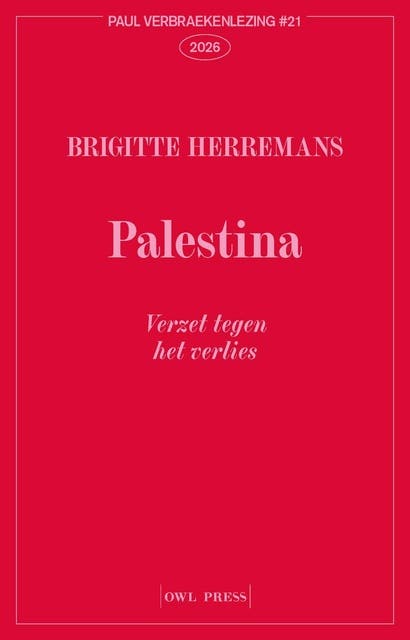 Palestina, verzet tegen het verlies – omslag van het luisterboek van Brigitte Herremans
