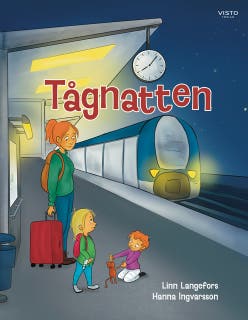 Tågnatten – omslag till ljudboken av Hanna Ingvarsson,Linn Langefors