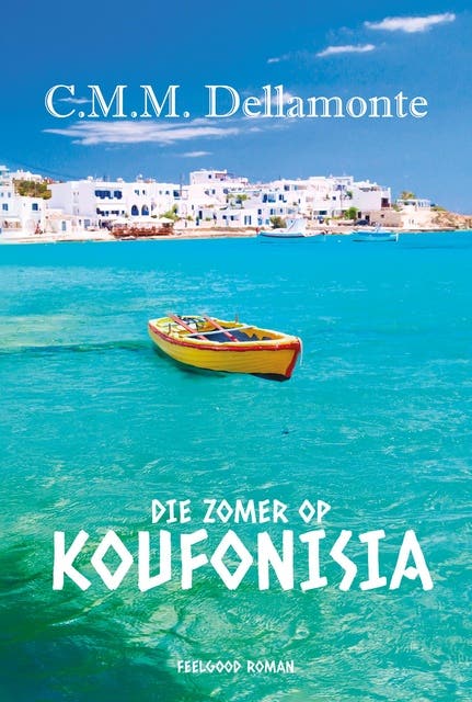 Die zomer op Koufonisia – omslag van het luisterboek van C.M.M. Dellamonte