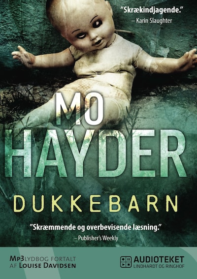 Dukkebarn – omslag til lydbogen af Mo Hayder