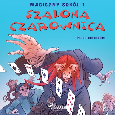 Magiczny sokół 1 - Szalona Czarownica – okładka audiobooka, autor Peter Gotthardt