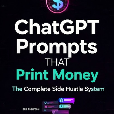ChatGPT Prompts That Print Money – omslag til lydbogen af Eric Thompson