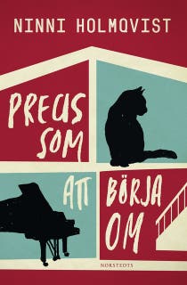 Precis som att börja om – omslag till ljudboken av Ninni Holmqvist