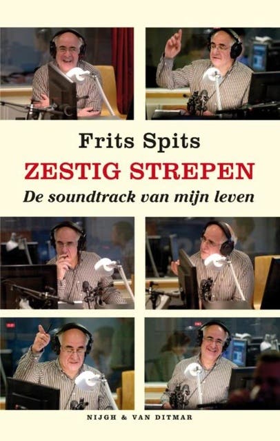 Zestig strepen: de soundtrack van mijn leven – omslag van het luisterboek van Frits Spits