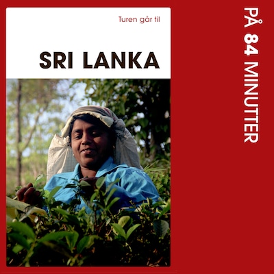 Turen går til Sri Lanka på 84 minutter – omslag til lydbogen af Tore E.  H. Holst