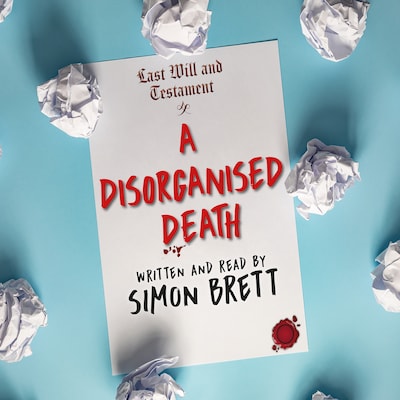 A Disorganised Death – omslag til lydbogen af Simon Brett