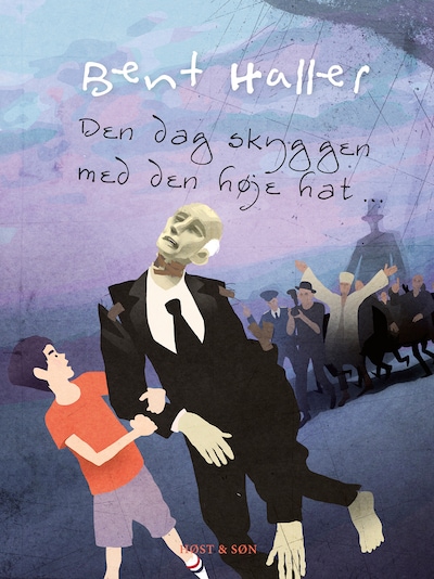 Den dag skyggen med den høje hat – omslag til lydbogen af Bent Haller