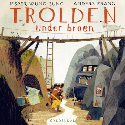 Trolden under broen – omslag til lydbogen af Jesper Wung-Sung