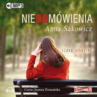 Niedomówienia – okładka audiobooka, autor Anna Sakowicz