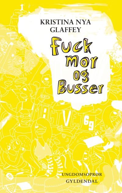 Fuck mor og Busser – omslag til lydbogen af Kristina Nya Glaffey