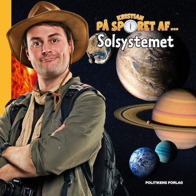 Kristian på sporet af solsystemet – omslag til lydbogen af Kristian Gintberg