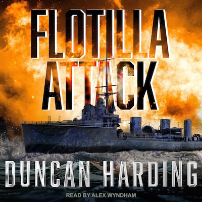 Flotilla Attack – omslag til lydbogen af Duncan Harding