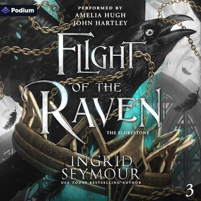 Flight of the Raven – omslag til lydbogen af Ingrid Seymour