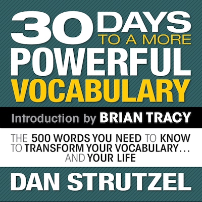 30 Days to a More Powerful Vocabulary – omslag til lydbogen af Dan Strutzel
