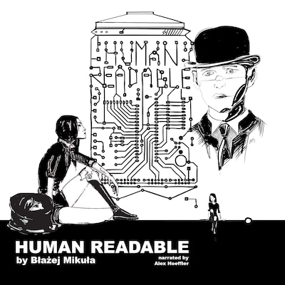 Human readable – omslag till ljudboken av Błażej Mikuła