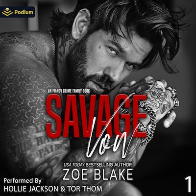 Savage Vow – omslag til lydbogen af Zoe Blake