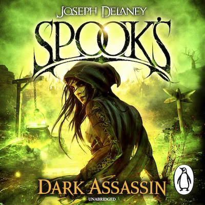 Spook's: Dark Assassin – omslag til lydbogen af Joseph Delaney