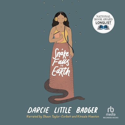 A Snake Falls to Earth – omslag til lydbogen af Darcie Little Badger