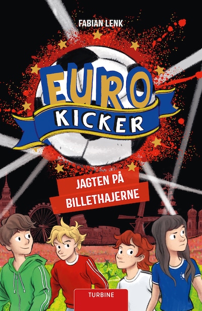 Eurokicker – jagten på billethajerne – omslag til lydbogen af Fabian Lenk