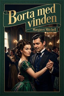 Borta med vinden – omslag till ljudboken av Margaret Mitchell
