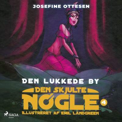 Den skjulte nøgle 4. Den lukkede by – omslag til lydbogen af Josefine Ottesen