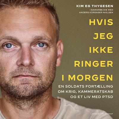 Hvis jeg ikke ringer i morgen – omslag til lydbogen af Anders Korsager Nielsen, Kim Eg Thygesen