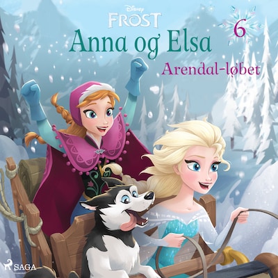 Frost - Anna og Elsa 6 - Arendal-løbet – omslag til lydbogen af Disney