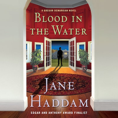Blood in the Water – omslag til lydbogen af Jane Haddam