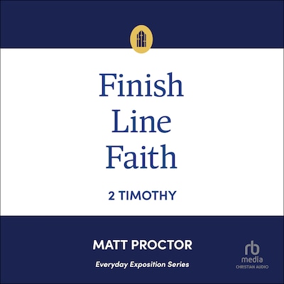 Finish Line Faith – omslag til lydbogen af Matt Proctor
