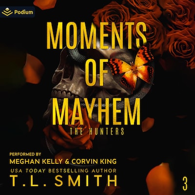 Moments of Mayhem – omslag til lydbogen af T.L. Smith