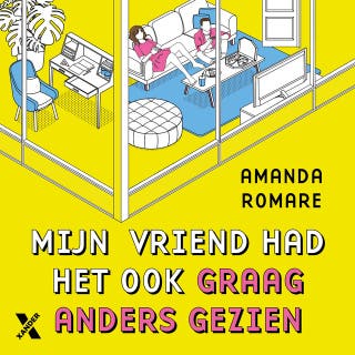 Mijn vriend had het ook graag anders gezien – omslag van het luisterboek van Amanda Romare