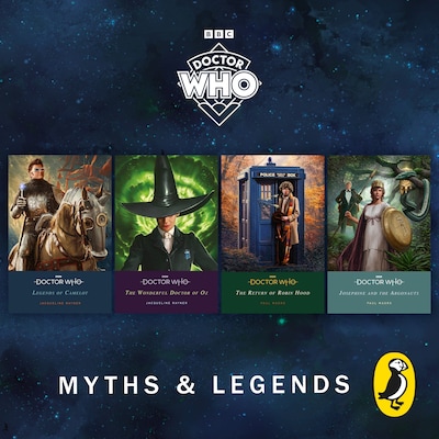 Doctor Who: Myths and Legends – omslag til lydbogen af Jacqueline Rayner, Paul Magrs