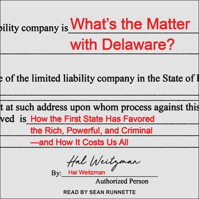 What’s the Matter with Delaware? – omslag til lydbogen af Hal Weitzman