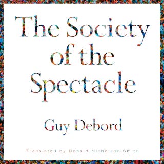 The Society of the Spectacle – omslag till ljudboken av Guy Debord