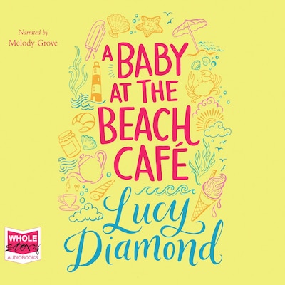 A Baby at the Beach Café – omslag til lydbogen af Lucy Diamond